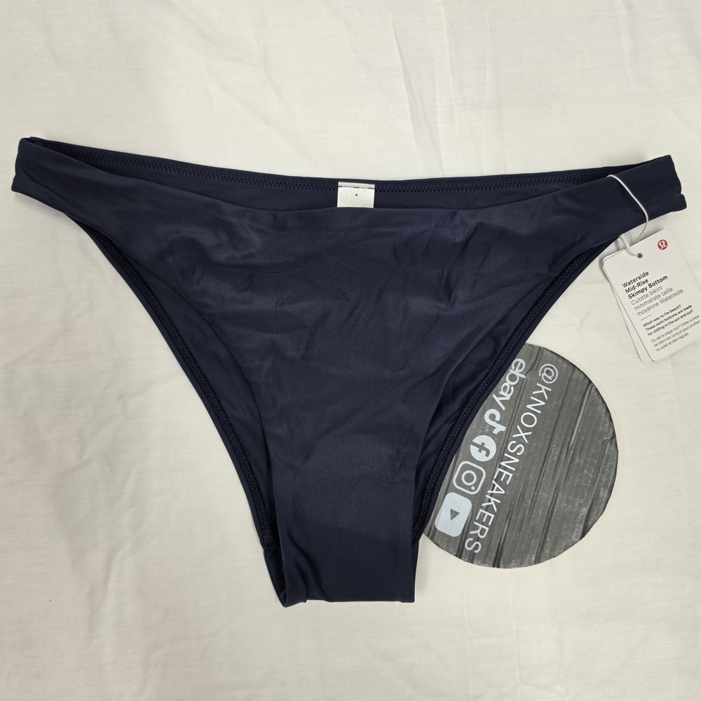 Lululemon Waterside Mid-Rise Skimpy Swim Bottoms TRNV True Navy Women's Size 8